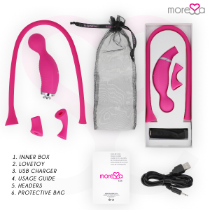 MORESSA - KIRK DUO ASPIRATION MASSEUR MULTI-PERFORMANCES SILICONE PREMIUM RECHARGEABLE