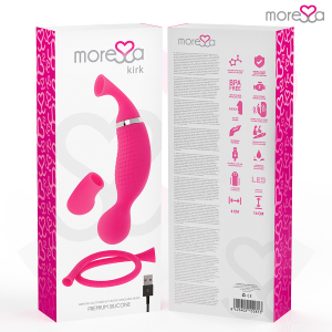 MORESSA - KIRK DUO ASPIRATION MASSEUR MULTI-PERFORMANCES SILICONE PREMIUM RECHARGEABLE
