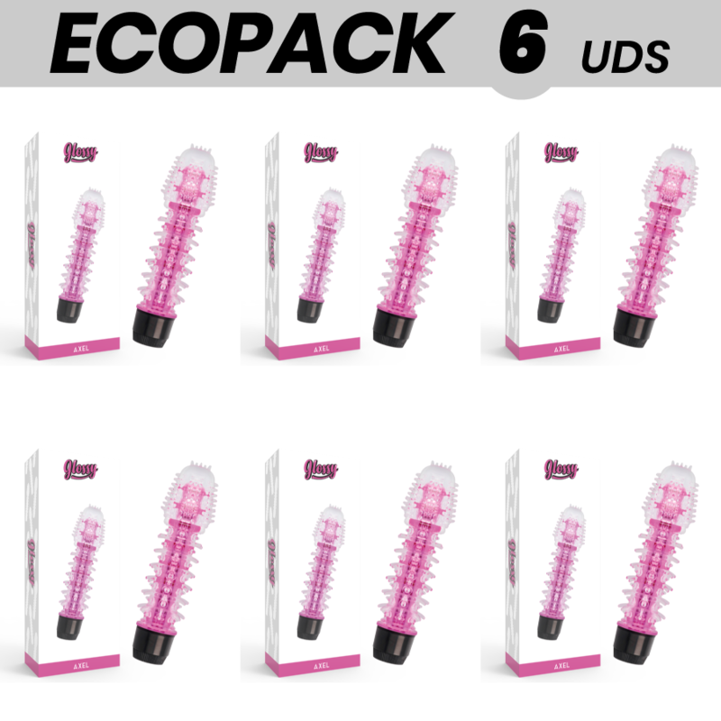 ECOPACK 6 UNITÉS - VIBRATEUR GLOSSY AXEL ROSE