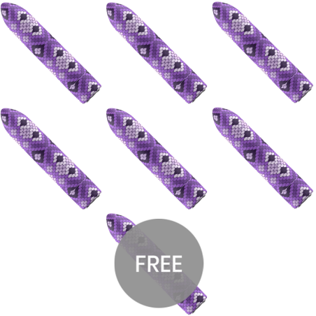 CUSTOM BULLETS - RECHARGEABLE SNAKE VIOLET MAGNETIQUE BULLET 10 INTENSITES 6 1 OFFERTE