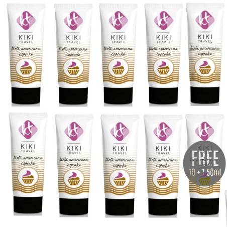 KIKÍ TRAVEL - LUBRIFIANT CUPCAKE 50 ML 10 1 GRATUIT