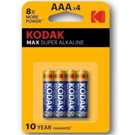 KODAK - PILES KODAK MAX SUPER ALCALINE AAA LR03 4