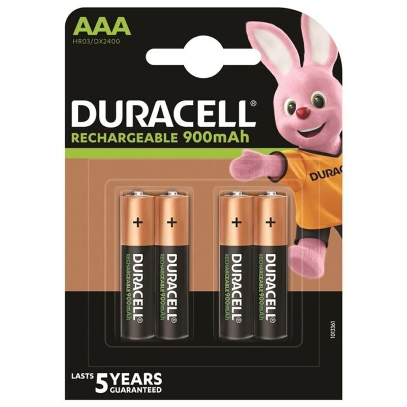 DURACELL - BATTERIE RECHARGEABLE HR03 AAA 900mAh 4 UNIT
