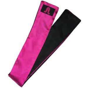 ADRIEN LASTIC - BANDAGE RÉVERSIBLE SATIN ROSE-NOIR