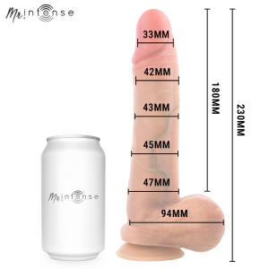 MR INTENSE - GARY L PÉNIS EN SILICONE ULTRA-RÉALISTE AVEC TESTICULES 23 CM - Ø 4,7 CM