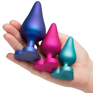 ROMP - KIT DENTRAÎNEMENT ANAL LUSTER TAILLES S-M-L AVEC BASE EN FORME DE CŒUR