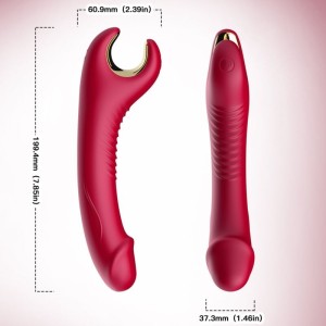 ARMONY - VIBRATEUR and ROTATEUR PRINCE DILDO ROUGE