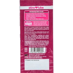SKINS - EXCITE LUBRIFIANT À BASE DEAU DOSE UNIQUE 5 ML