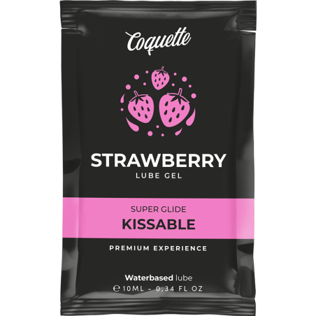 COQUETTE COSMETICS - LUBRIFIANT KISSABLE BASE DEAU DE FRAISE POCHE 10 ML
