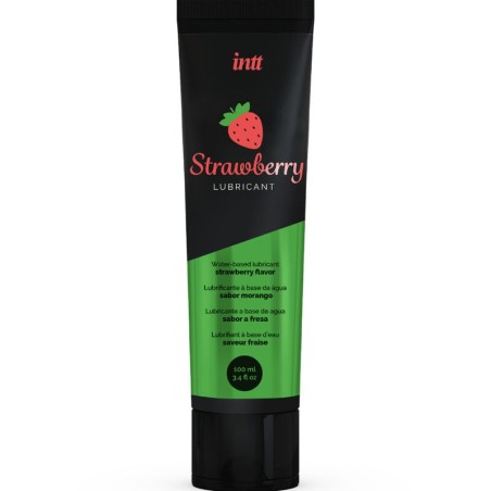 INTT LUBRICANTS - LUBRIFIANT INTIME A BASE DEAU SAVEUR FRAISE