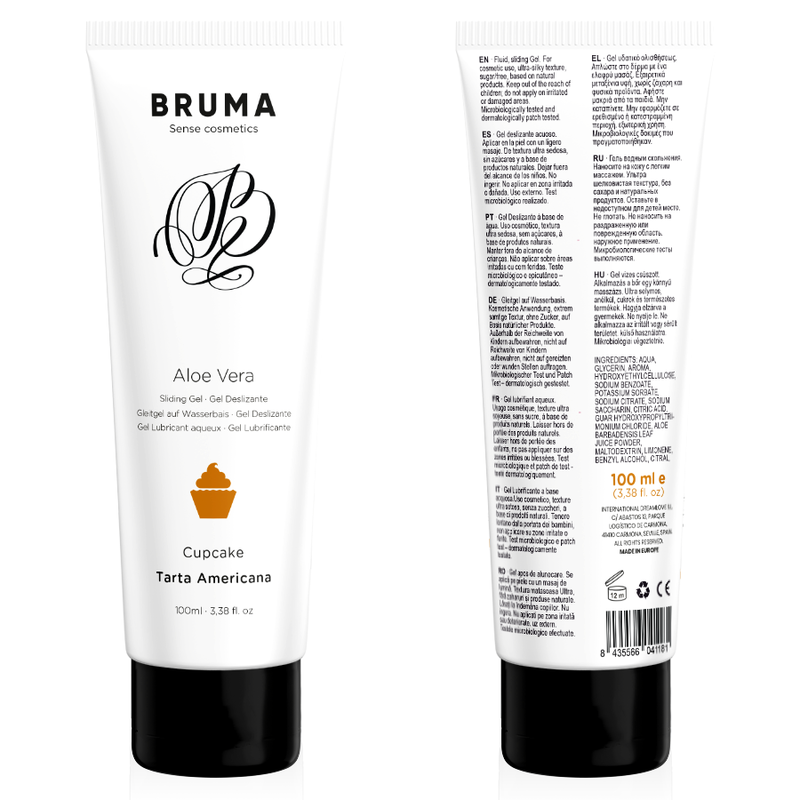 BRUMA - GEL GLISSANT À LALOE VERA SAVEUR CUPCAKE 100 ML
