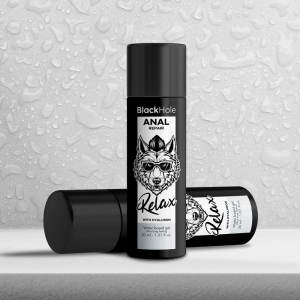BLACK HOLE - RÉPARATION ANALE RELAX À BASE DEAU AVEC HYALURON 30 ML