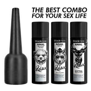 BLACK HOLE - APPLICATEUR DE LUBRIFIANT ANAL TAILLE S 30 ML