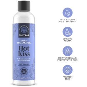 INTIMATELINE - HUILE DAMOUR TANTRAS HOT KISS MASSAGE 150 ML