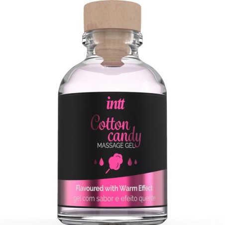 INTT MASSAGE and ORAL SEX - GEL DE MASSAGE SAVEUR COTTON BABE À PAPA ET EFFET CHAUFFANT