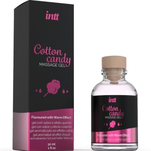 INTT MASSAGE and ORAL SEX - GEL DE MASSAGE SAVEUR COTTON BABE À PAPA ET EFFET CHAUFFANT