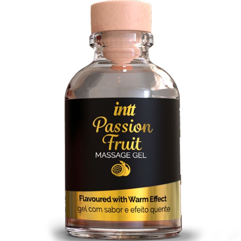 INTT MASSAGE and ORAL SEX - GEL DE MASSAGE SAVEUR FRUIT DE LA PASSION AVEC EFFET CHALEUR