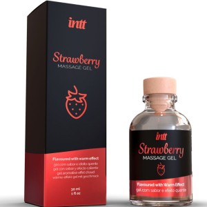 INTT MASSAGE and ORAL SEX - GEL DE MASSAGE EFFET CHAUD SAVEUR FRAISE