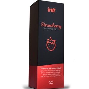 INTT MASSAGE and ORAL SEX - GEL DE MASSAGE EFFET CHAUD SAVEUR FRAISE
