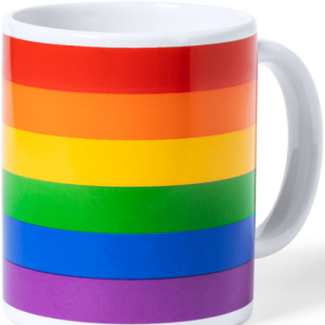 PRIDE - COUPE DRAPEAU LGBT EN BOITE INDIVIDUELLE KRAFT -en-pt-en-fr-it-