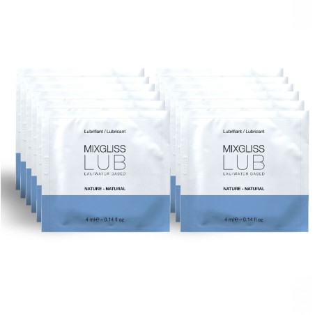 MIXGLISS - LUBRIFIANT NATUREL BASE DEAU 12 UNIDOSE 4 ML