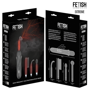 FETISH SUBMISSIVE - VIBRADOR WAND ELECTROESTIMULACIÓN ALTA FRECUENCIA