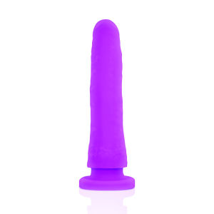 DELTA CLUB - TOYS HARNAIS DONG SILICONE VIOLET 17 CM -O- 3 CM