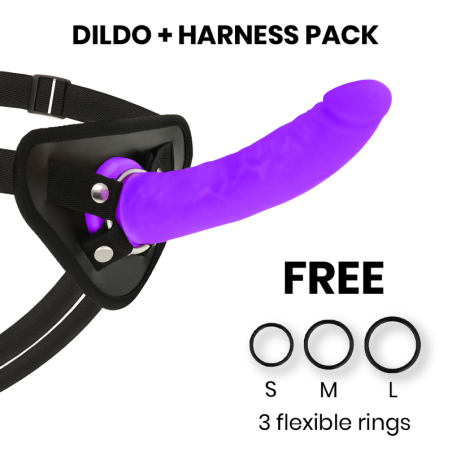 DELTA CLUB - TOYS ARNES DONG SILICONE VIOLET 20 CM -O- 4 CM