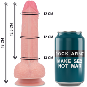 ROCKARMY - HARNAIS SILICONE LIQUIDE PREMIUM MUSTANG REALISTIC 18 CM -O- 4.14 CM