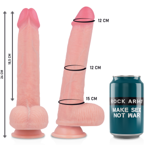ROCKARMY - ARN S GODE EN SILICONE LIQUIDE PREMIUM KINGCOBRA 24 CM -O- 4.77 CM