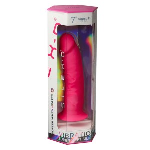 SILEXD - MODÈLE DE PÉNIS RÉALISTE 2 ROSE TÉLÉCOMMANDE LRS 17 CM