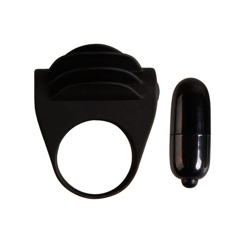 PRETTY LOVE - ANNEAU VIBRATEUR NOIR CHESTER