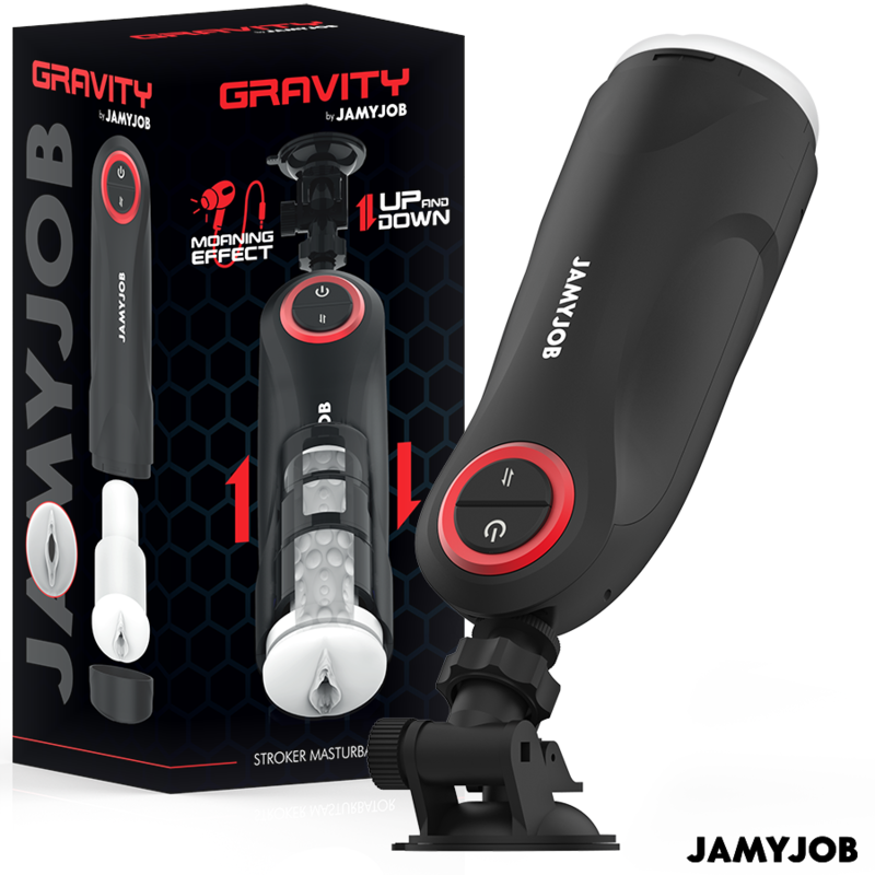 JAMYJOB - MASTURBATEUR VAGIN AUTOMATIQUE PAR GRAVITÉ 5 MODES DASPIRATION