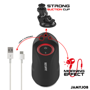 JAMYJOB - MASTURBATEUR VAGIN AUTOMATIQUE PAR GRAVITÉ 5 MODES DASPIRATION