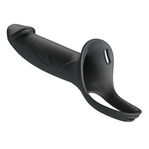 PRETTY LOVE - LANDON BLACK STRAP-ON VIBRANT