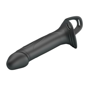PRETTY LOVE - LANDON BLACK STRAP-ON VIBRANT