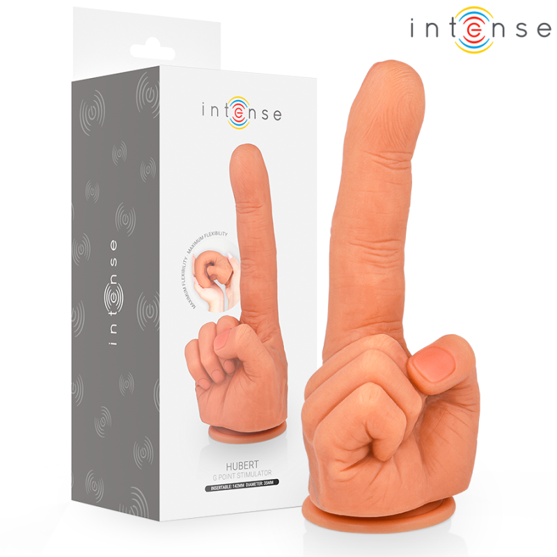 INTENSE - STIMULATEUR POINT G HUBERT MAIN FLEXIBLE 14,2 CM