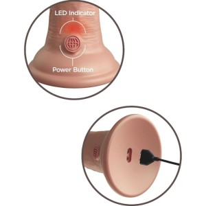 KING COCK - ELITE GODE RÉALISTE VIBRANT and SILICONE 20.3 CM