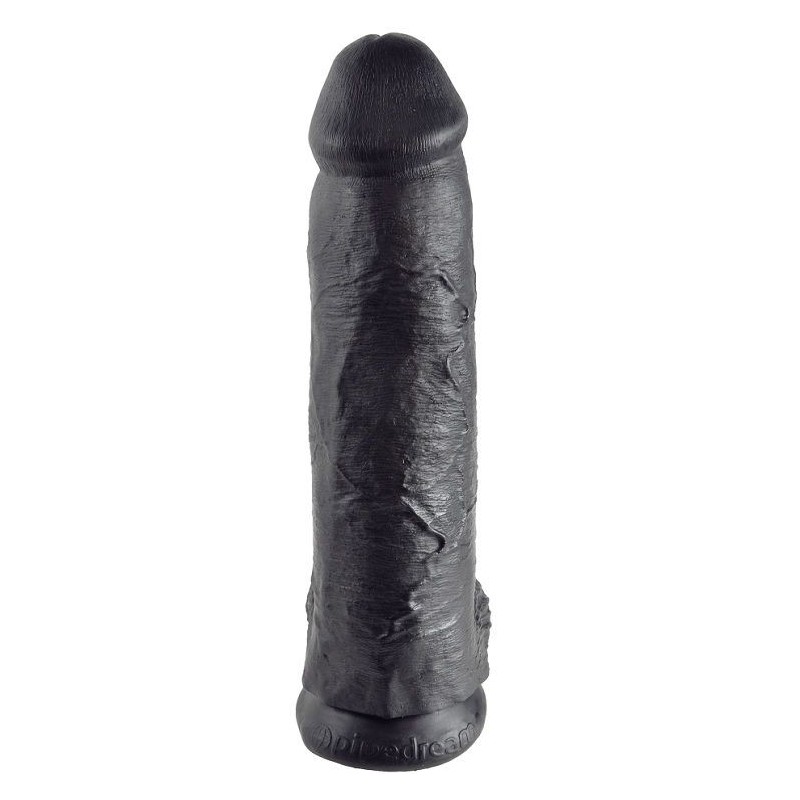 KING COCK - GODE NOIR AVEC BOULES 30.48 CM