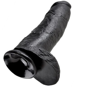KING COCK - GODE NOIR AVEC BOULES 30.48 CM