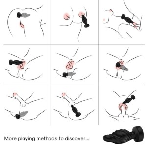 ARMONY - VIBRATEUR and PLUG ANAL TÉLÉCOMMANDE NOIR