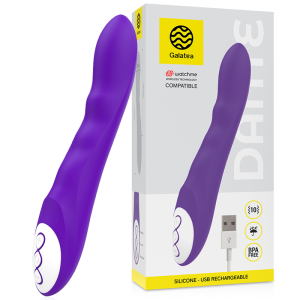 GALATEA - DANTE VIBROMASSEUR VIOLET TÉLÉCOMMANDE WATCHME