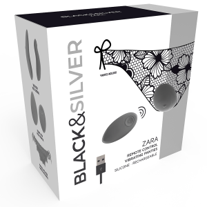 BLACKandSILVER - STIMULATEUR À TÉLÉCOMMANDE ZARA AVEC CULOTTE GRATUITE
