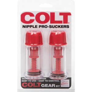 CALEXOTICS - VENTOUSES À TÉTINES COLT RED