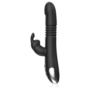 BLACKandSILVER - KENJI VIBROMASSEUR RABBIT UP and DOWN TÉLÉCOMMANDE WATCHME