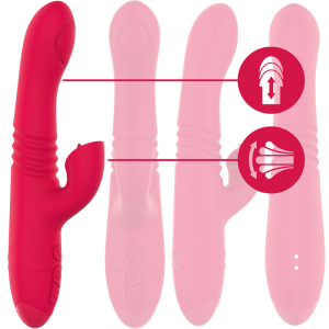 INTENSE - VIBRATEUR UP and DOWN RECHARGEABLE MULTIFONCTION DUA AVEC LANGUE ROUGE