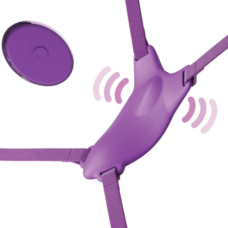 FANTASY FOR HER - HARNAIS PAPILLON VIBRANT, RECHARGEABLE and TÉLÉCOMMANDE VIOLET