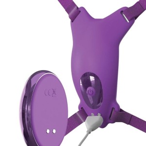 FANTASY FOR HER - HARNAIS PAPILLON VIBRANT, RECHARGEABLE and TÉLÉCOMMANDE VIOLET
