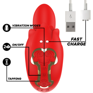 MIA - SELENA STIMULATEUR VIBRANT TAPPING ROUGE