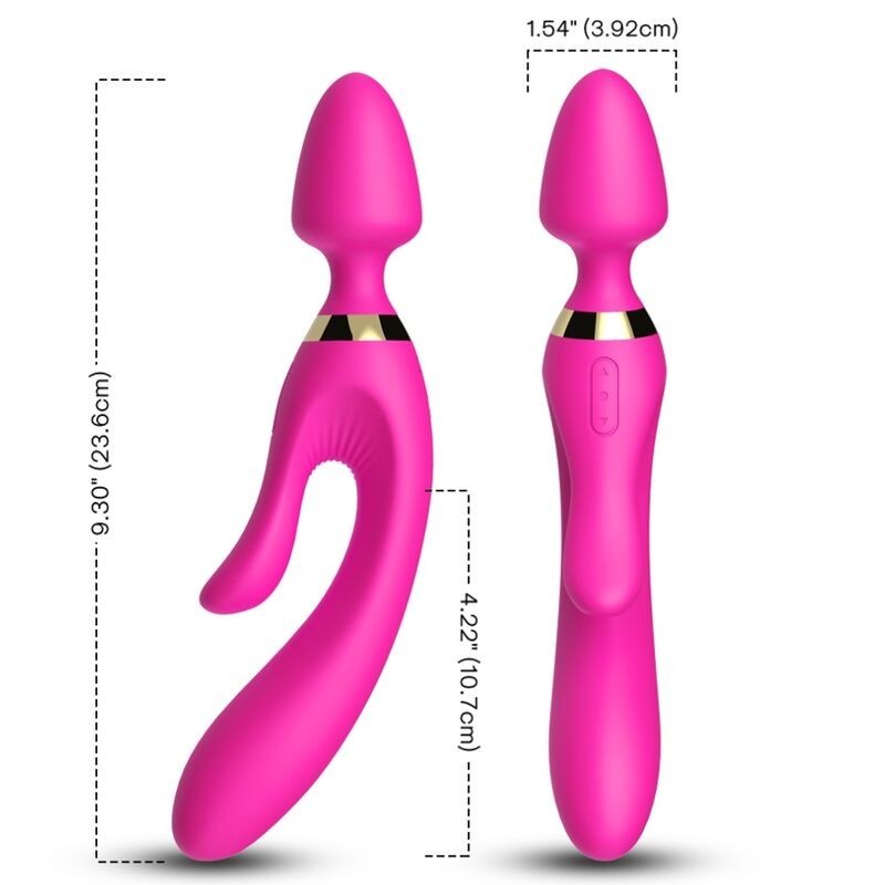 ARMONY - MASSEUR and VIBRATEUR LAPIN FUCHSIA